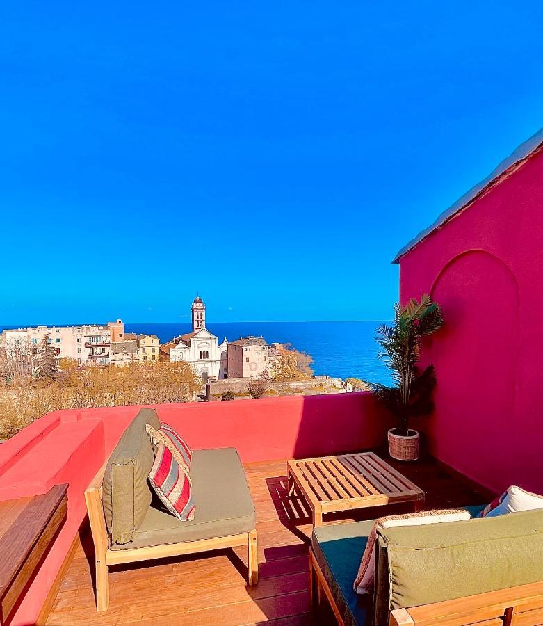 Pepites Bastiaises Piazza D'A Appartement Roof Top Vue Mer Bastia  Esterno foto