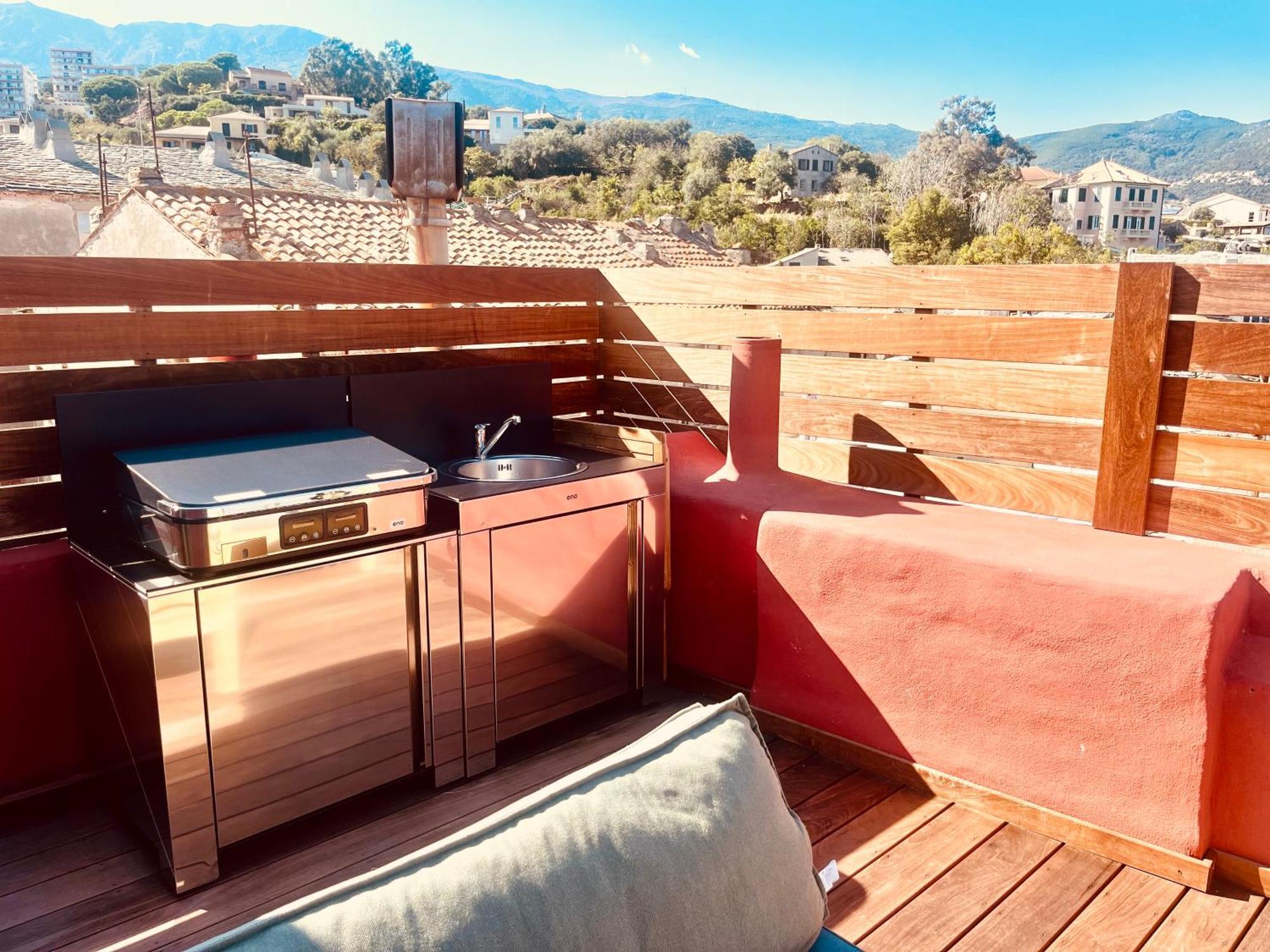 Pepites Bastiaises Piazza D'A Appartement Roof Top Vue Mer Bastia  Esterno foto